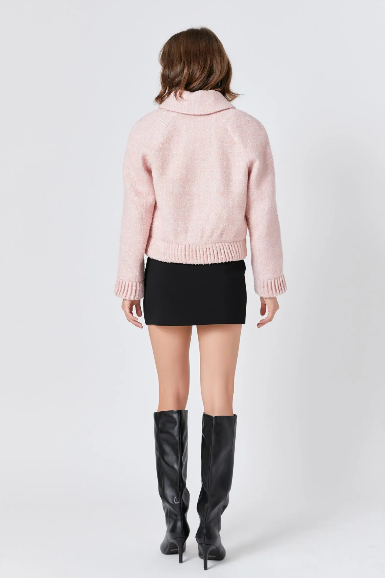 Endless Rose - Tweed Collared Jacket