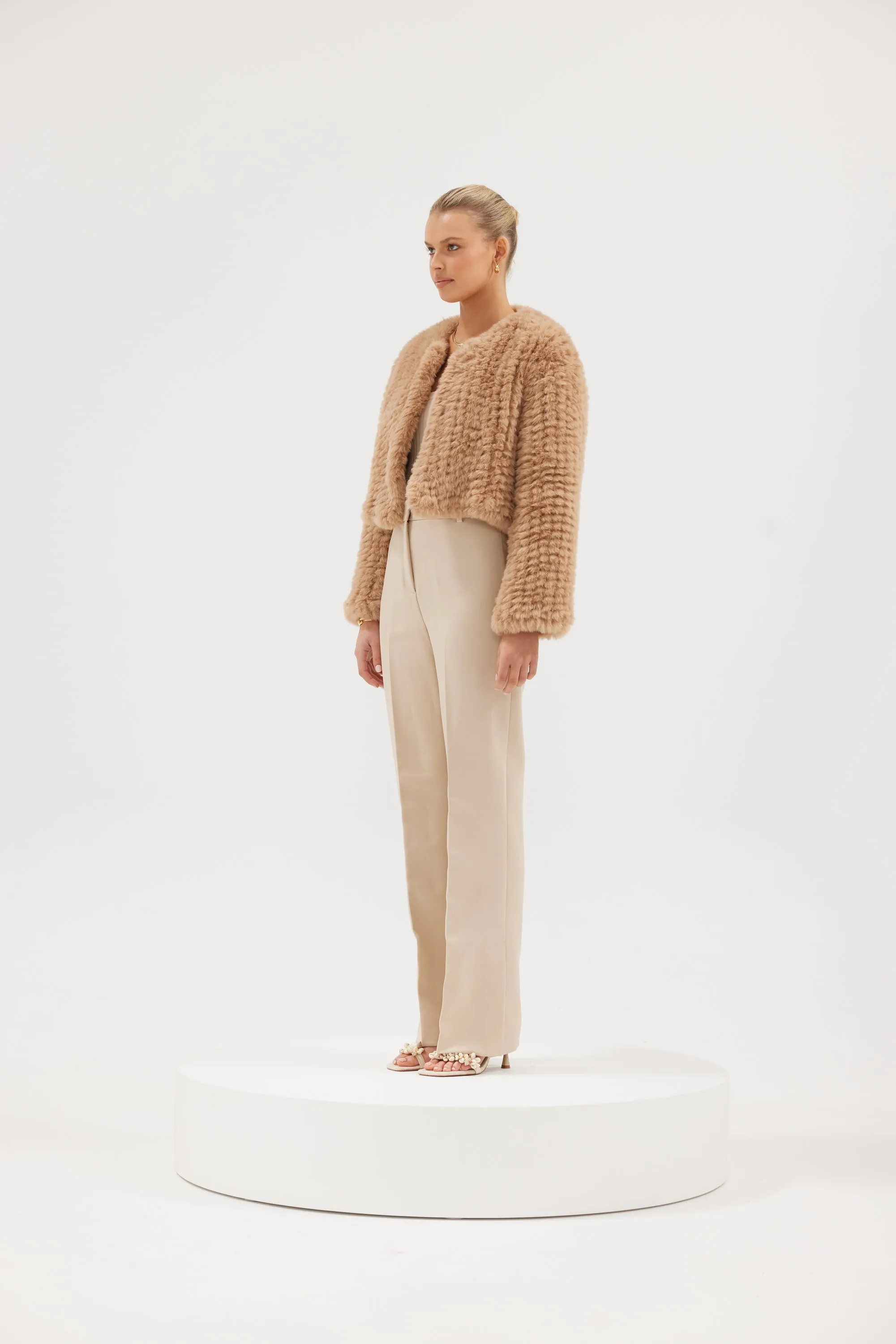 Faux Lola Jacket - Beige