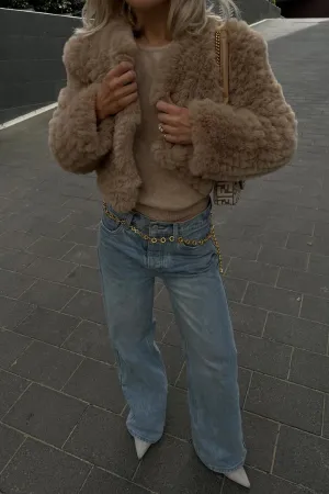 Faux Lola Jacket - Beige