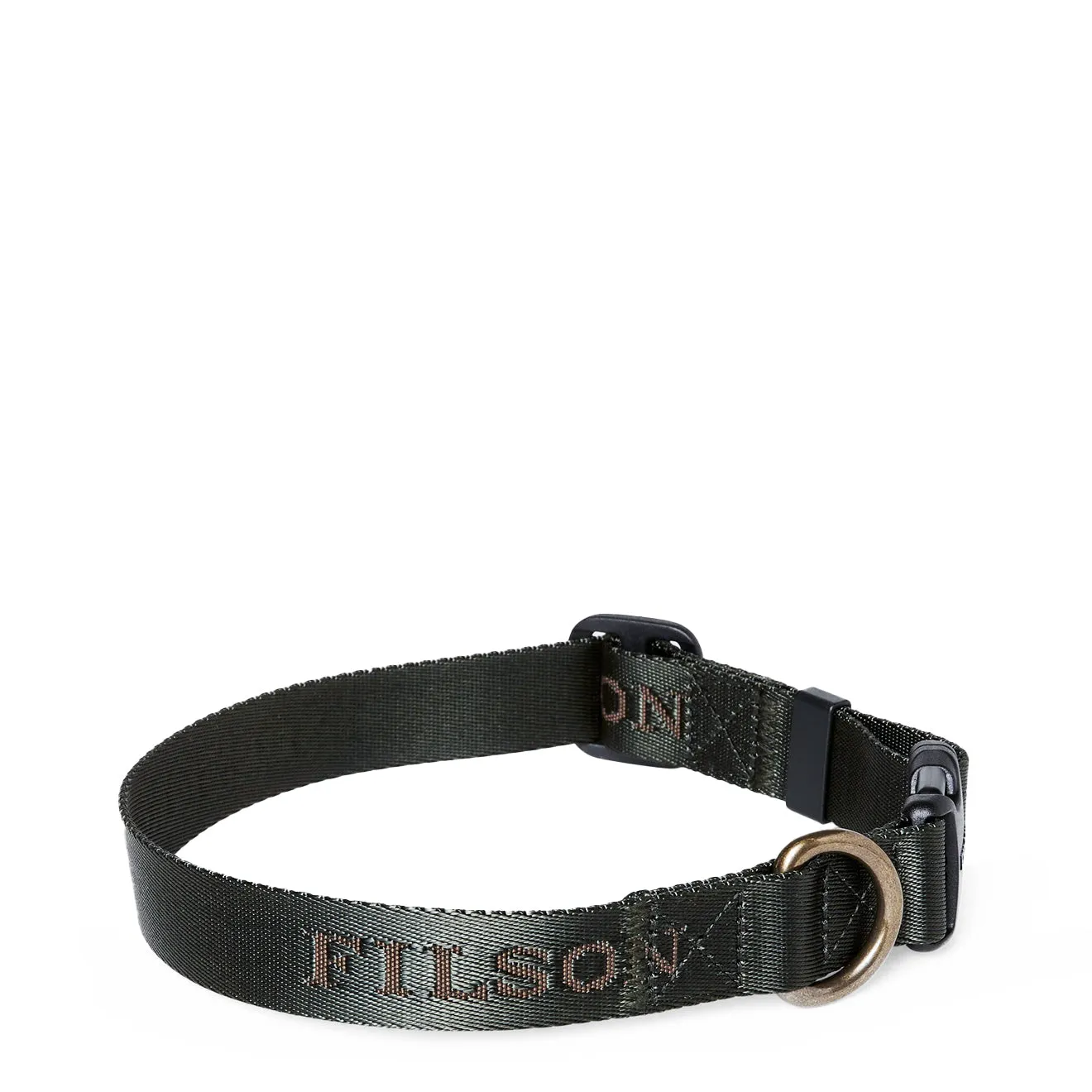 Filson Nylon Dog Collar Dark Timber