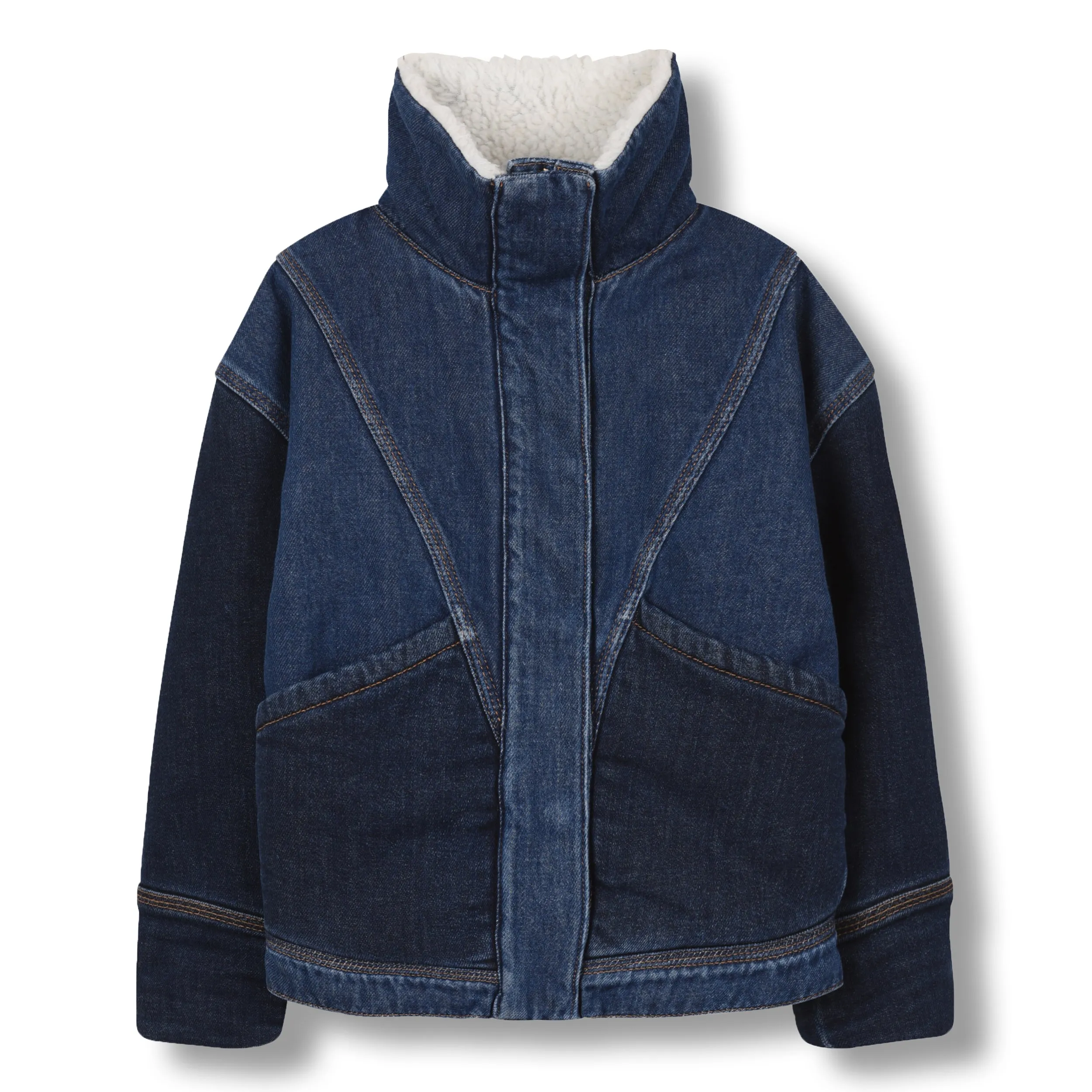 Flyer Blue Denim - Girl Woven Oversized Denim Jacket