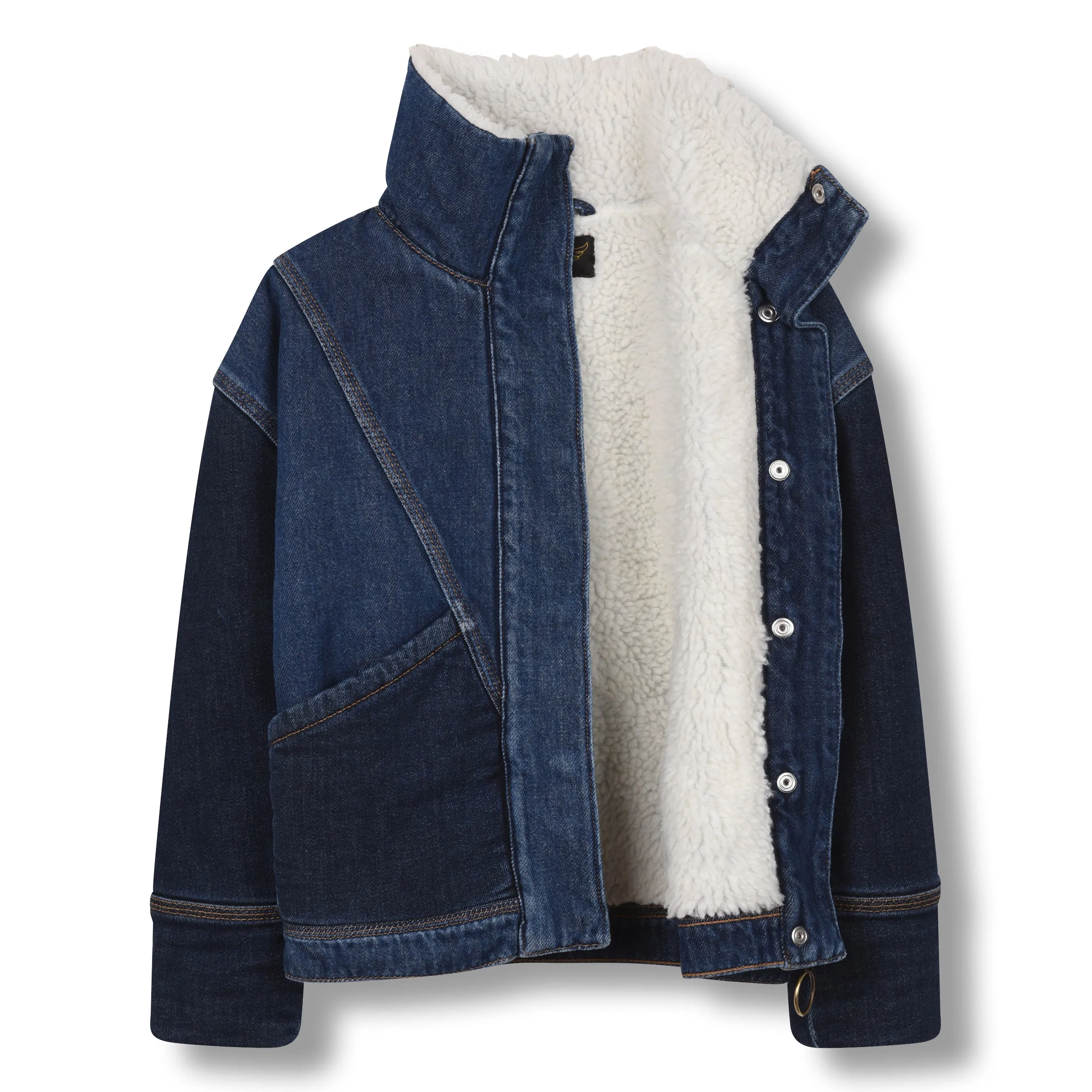 Flyer Blue Denim - Girl Woven Oversized Denim Jacket
