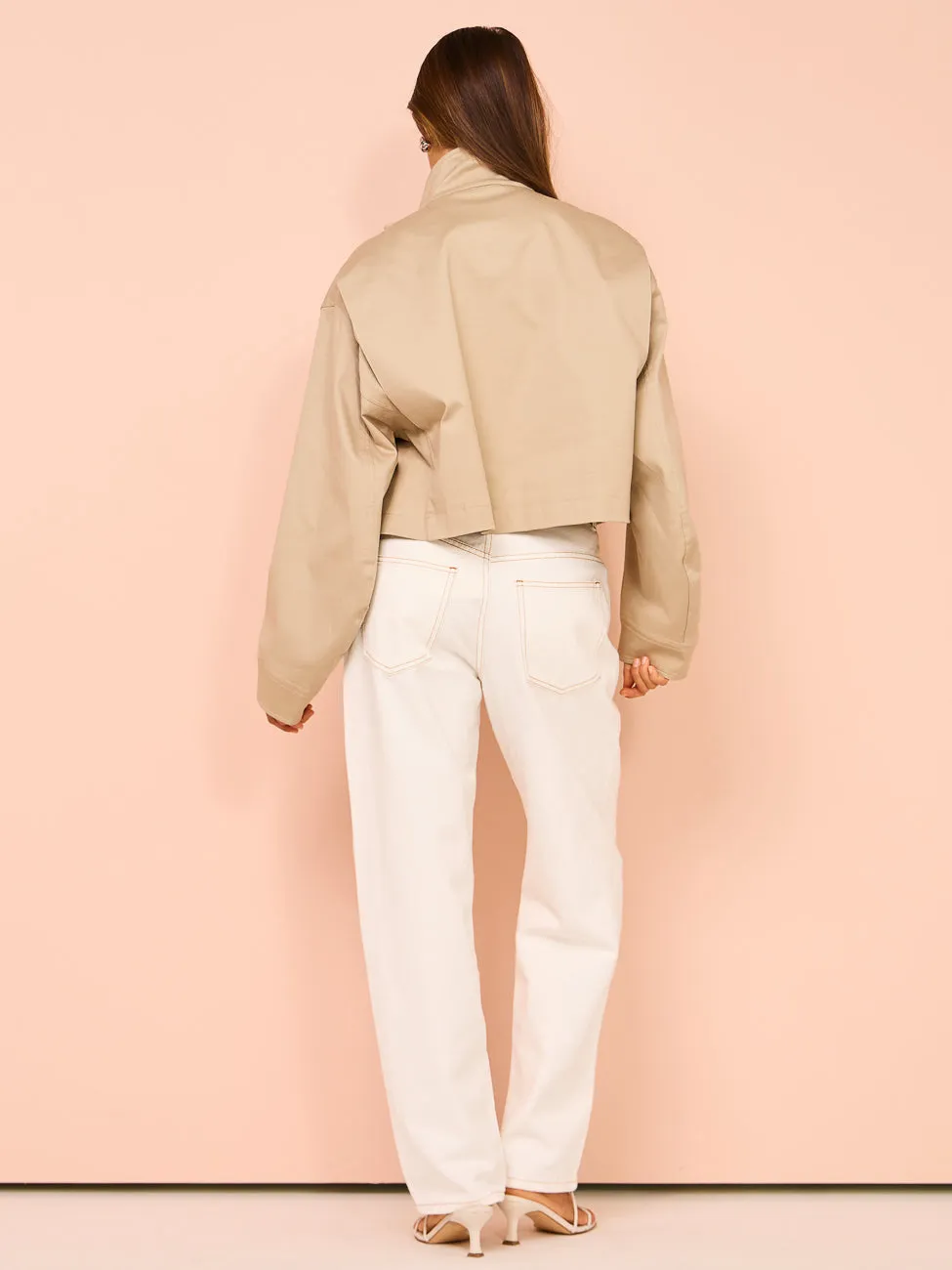 Friends with Frank The Esther Cropped Trench in Walnut