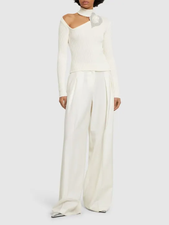 Giuseppe Di Morabito   Embellished cotton top 