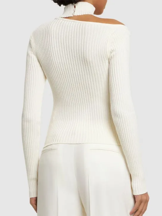 Giuseppe Di Morabito   Embellished cotton top 