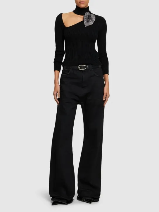 Giuseppe Di Morabito   Embellished cotton top 