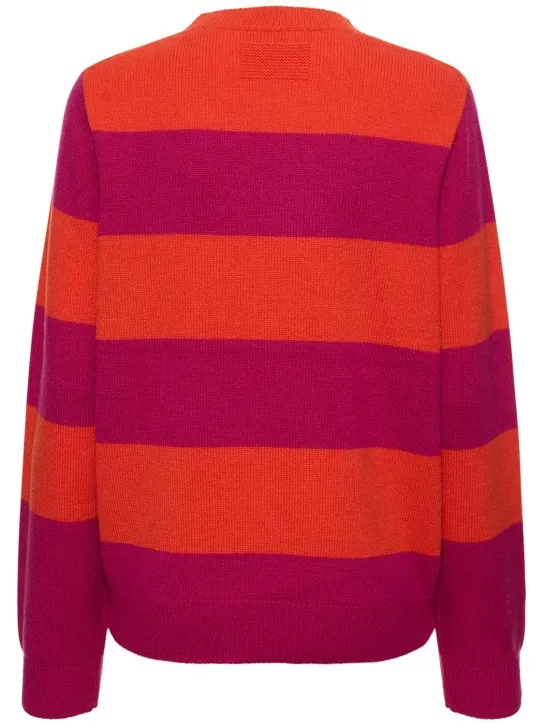 Guest In Residence   Striped cashmere crewneck sweater 