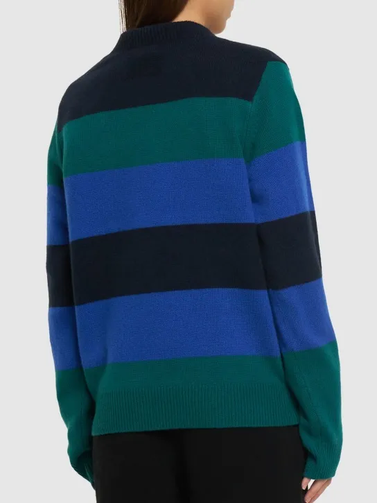 Guest In Residence   Striped cashmere crewneck sweater 