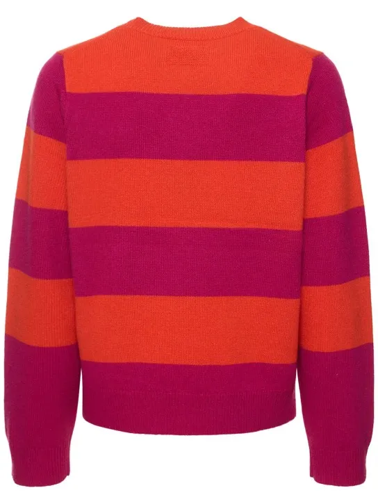 Guest In Residence   Striped cashmere crewneck sweater 