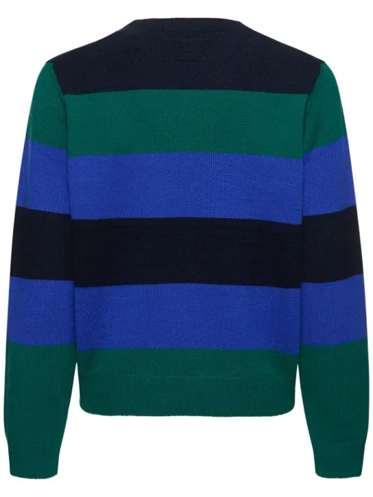 Guest In Residence   Striped cashmere crewneck sweater 