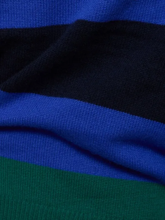 Guest In Residence   Striped cashmere crewneck sweater 