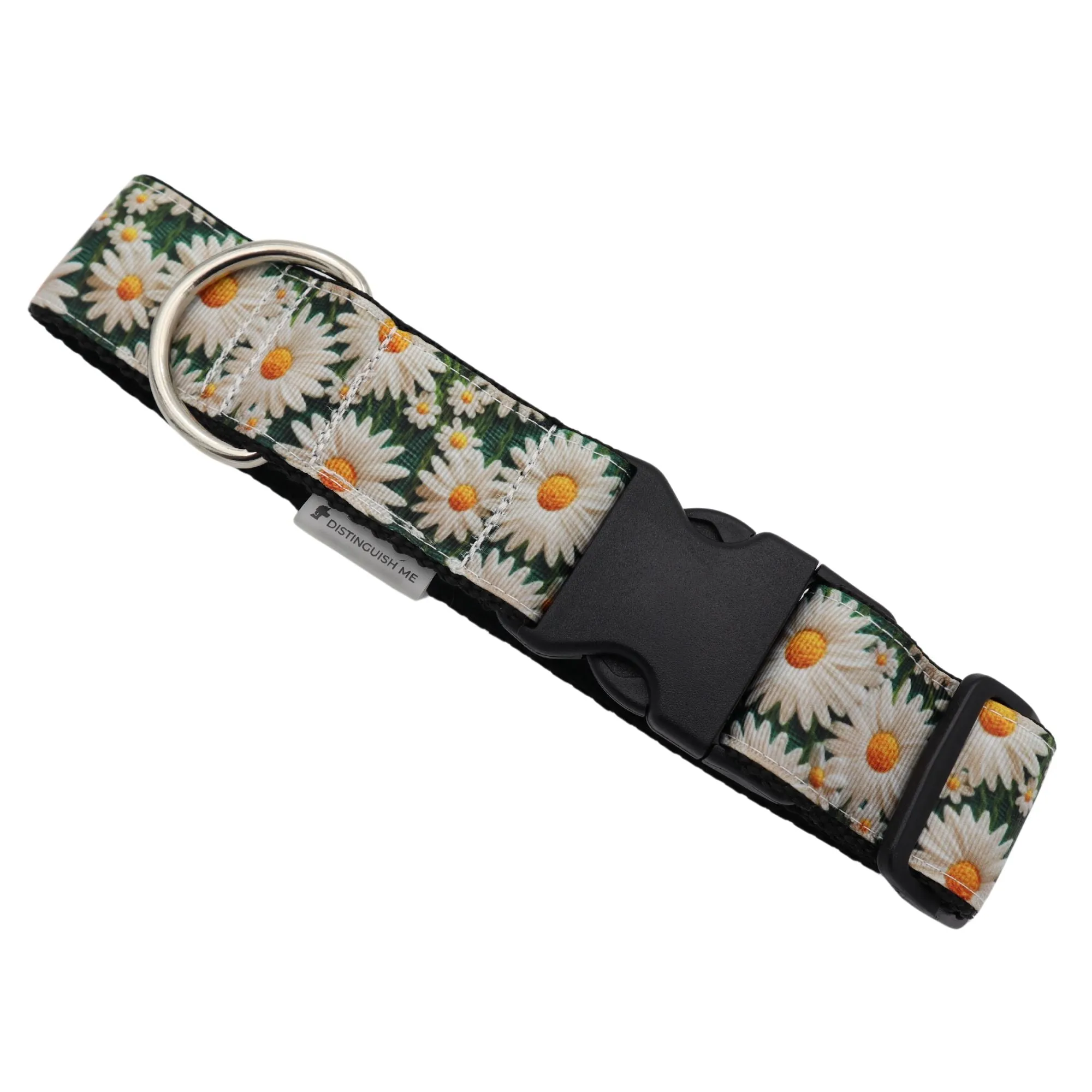 Handmade Dog Collar | Crazy Daisy | Width: 15-20-25-30-40-50 mm