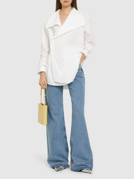 JW Anderson   Cotton poplin shirt w/oversized collar 