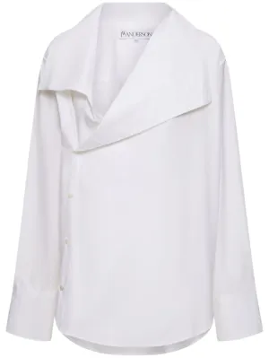 JW Anderson   Cotton poplin shirt w/oversized collar 