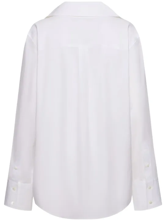 JW Anderson   Cotton poplin shirt w/oversized collar 