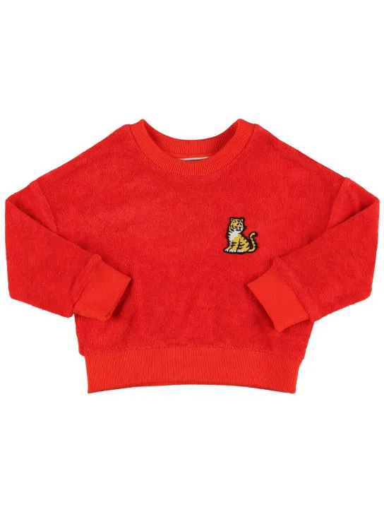 Kenzo Kids   Cotton blend terry crewneck sweatshirt 