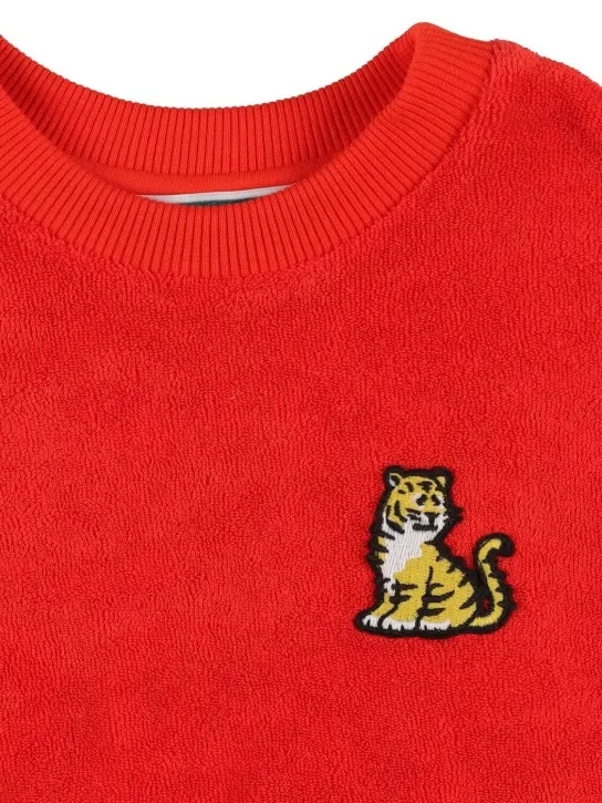 Kenzo Kids   Cotton blend terry crewneck sweatshirt 