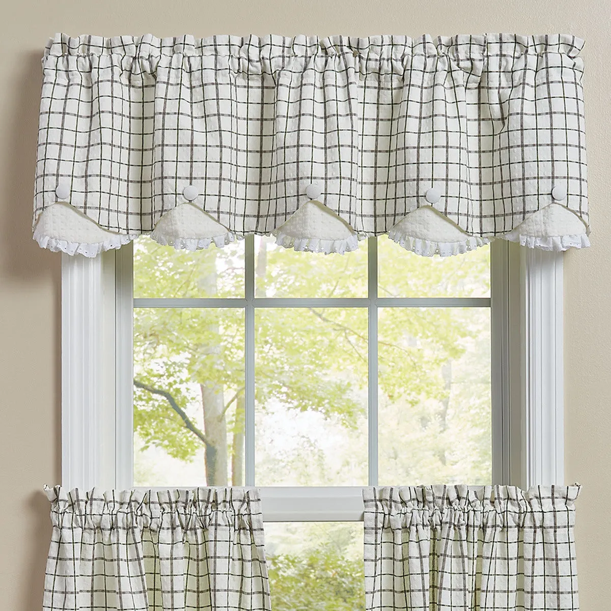 Kindred Lined Scallop Valance