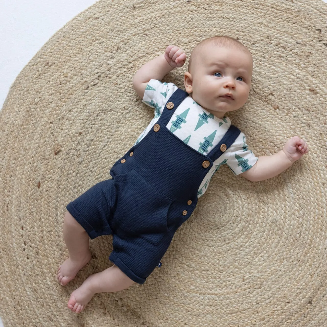 LATER GATOR Waffle Short Overall