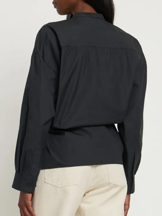 Lemaire   Officer collar twisted cotton shirt 