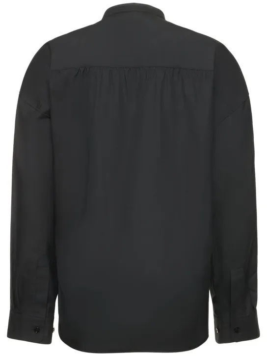 Lemaire   Officer collar twisted cotton shirt 