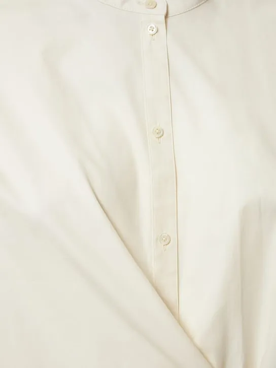 Lemaire   Officer collar twisted cotton shirt 