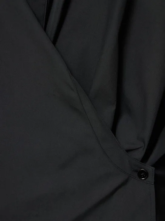 Lemaire   Officer collar twisted cotton shirt 