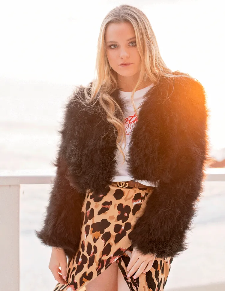 Lola - Crop Jacket in Jet