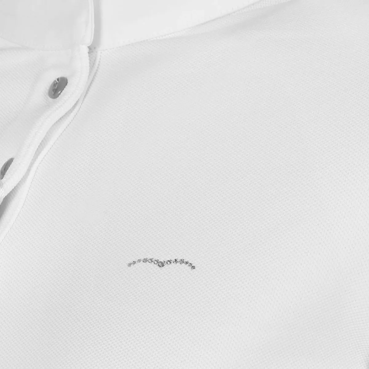 LONG SLEEVED MANDARIN COLLAR JERSEY POLO BERKY ANIMO Women White