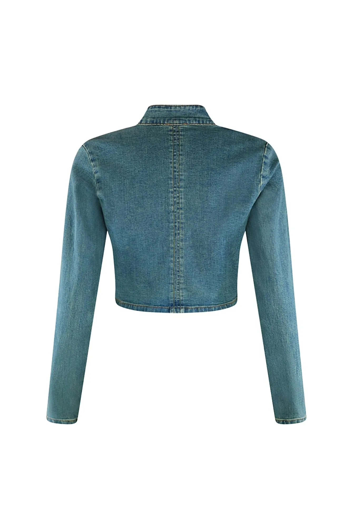 Lover Girl Denim Washed Graphic Jacket
