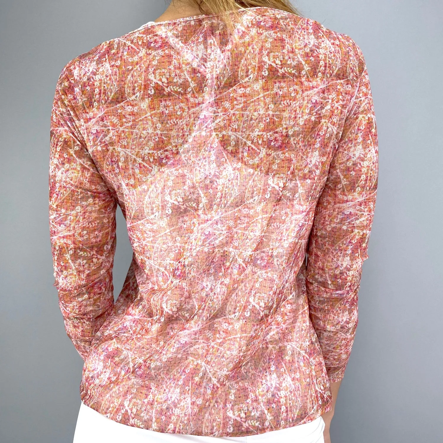 Lush Weave LE Sheer Symmetrical Pullover Top