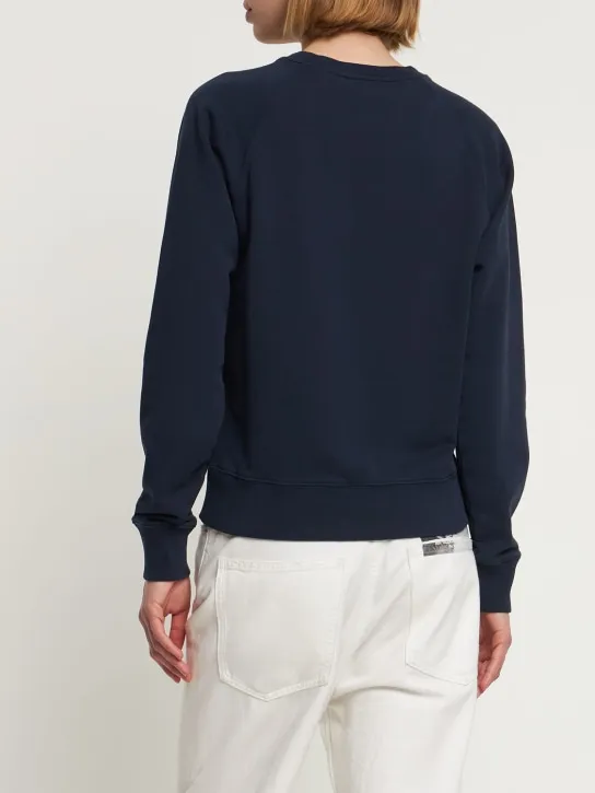 Maison Kitsuné   Fox head patch cotton jersey sweatshirt 