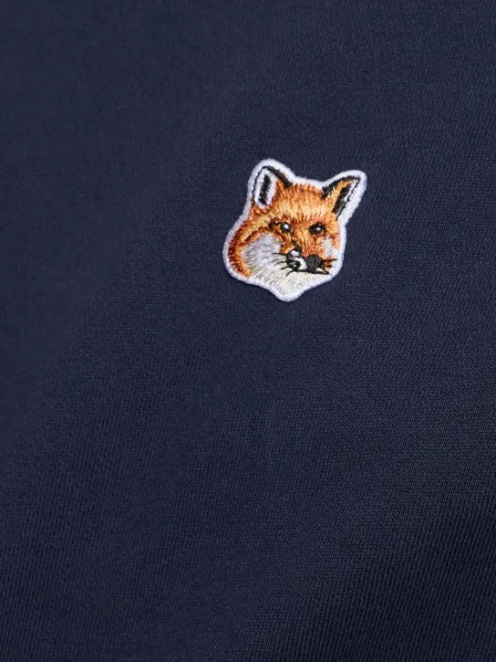 Maison Kitsuné   Fox head patch cotton jersey sweatshirt 