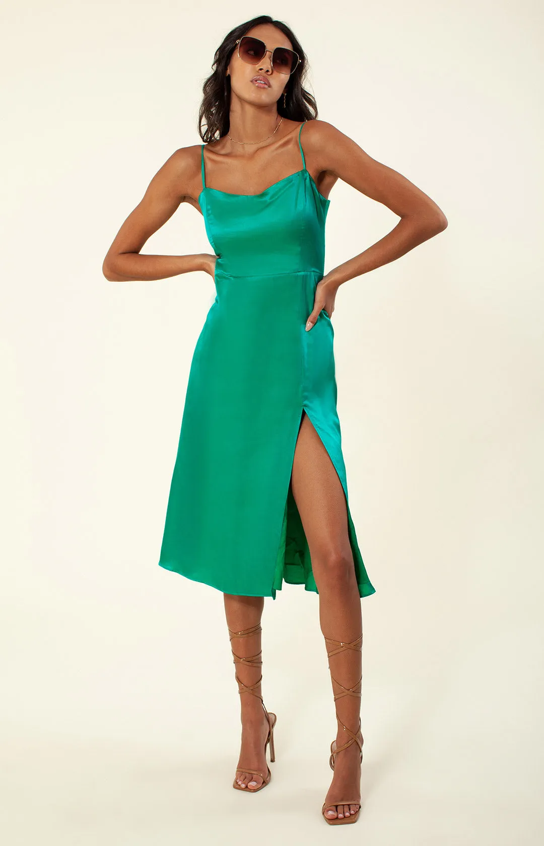 Manavi Solid Silk Dress