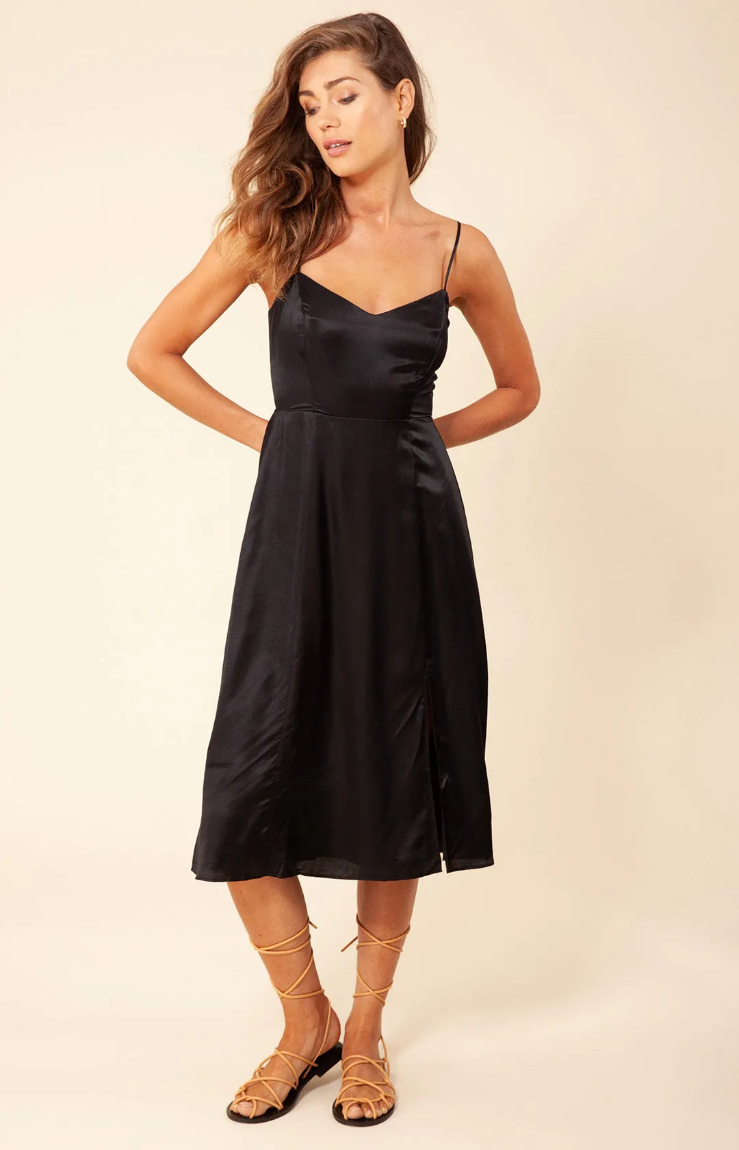 Manavi Solid Silk Dress
