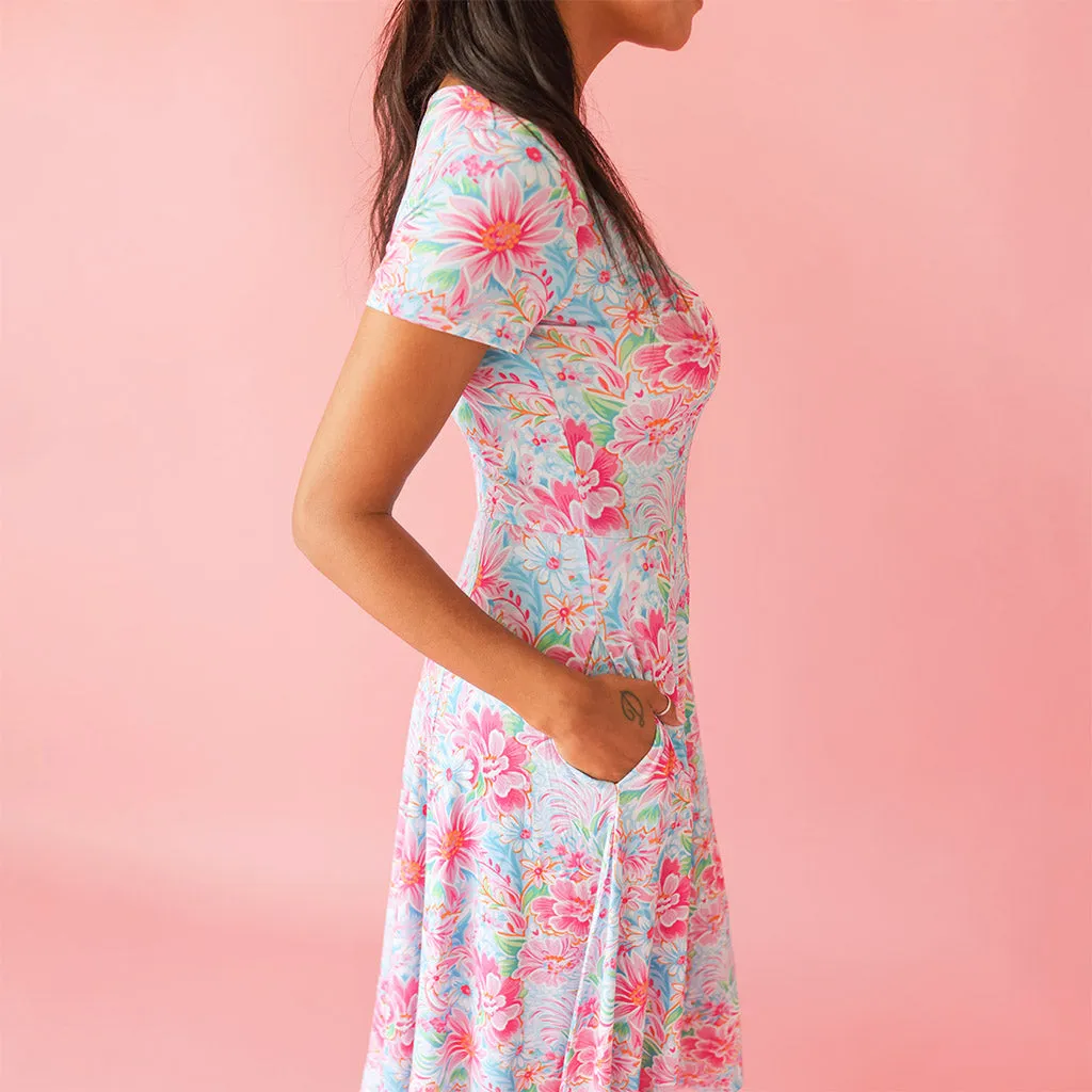 Marina Women's Scoop Midi Dress