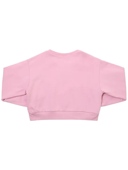 Marni Junior   Cotton crewneck sweatshirt w/logo 