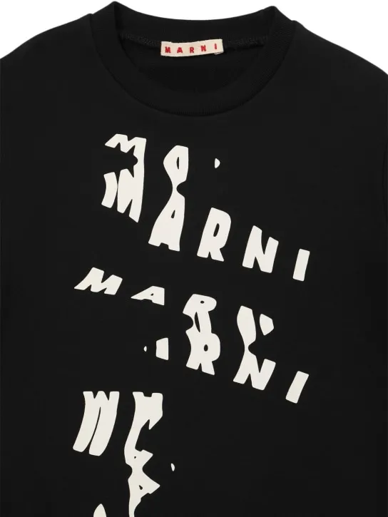 Marni Junior   Printed cotton crewneck sweatshirt 