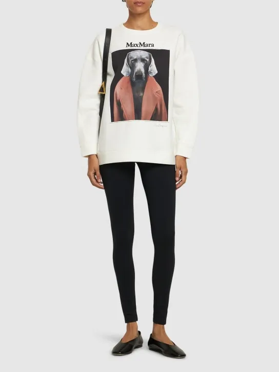 Max Mara   Bacco printed cotton jersey sweatshirt 