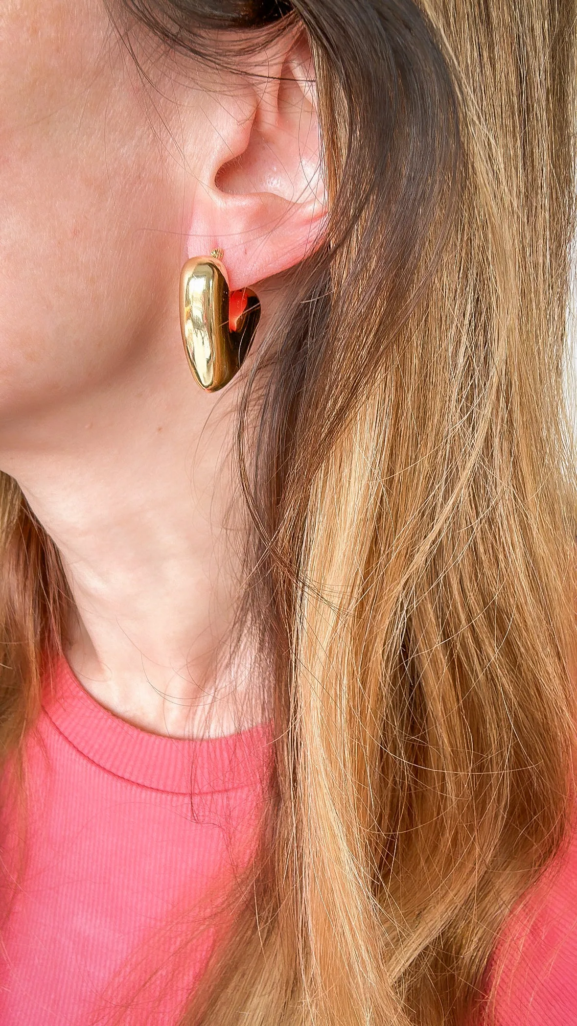 Maxi heart hoops