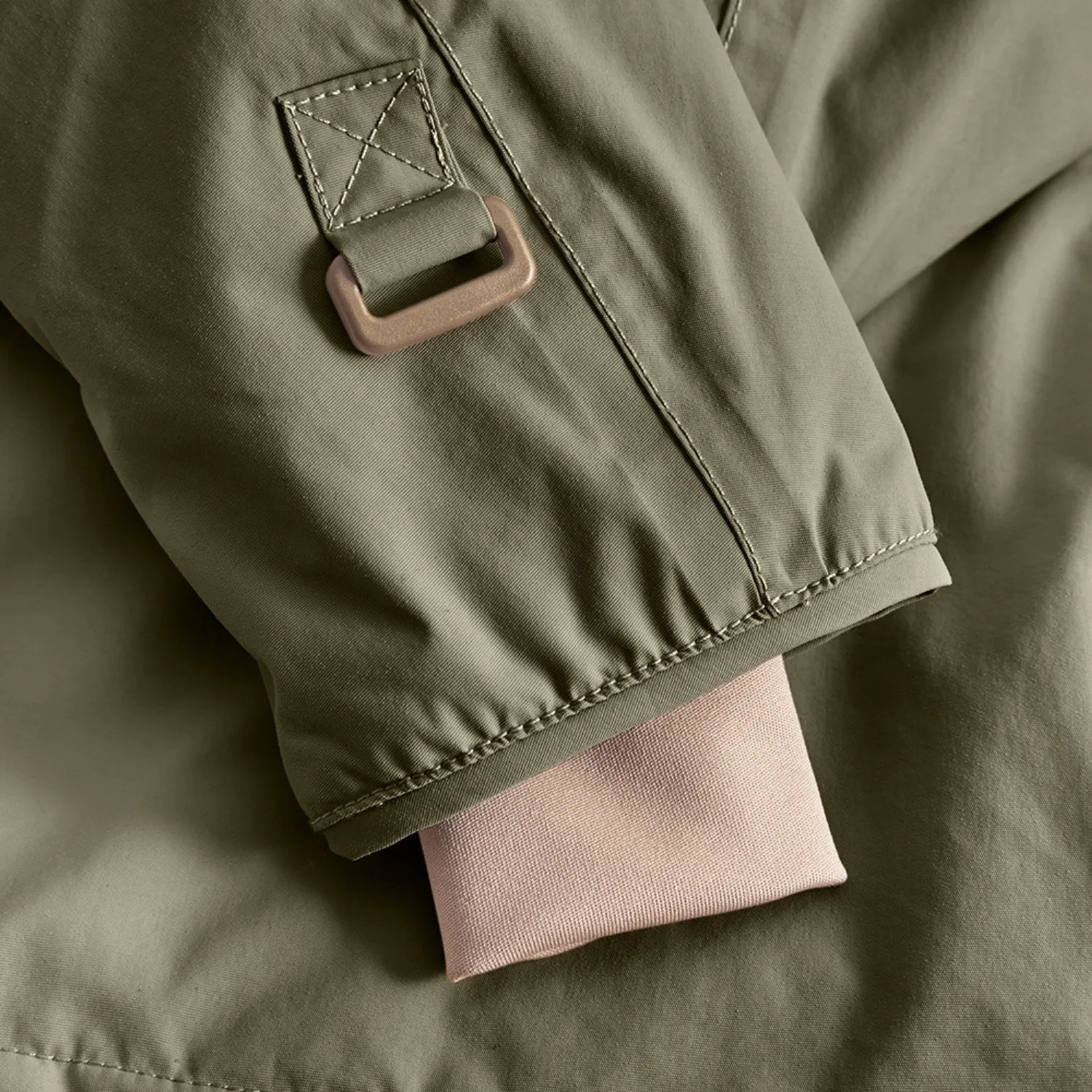 Mini A ture Olive night Wang Fleece Winter Jacket m. Fur