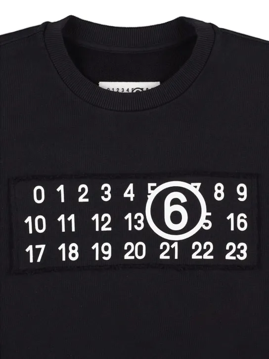 MM6 Maison Margiela   Cotton sweatshirt w/ patch 