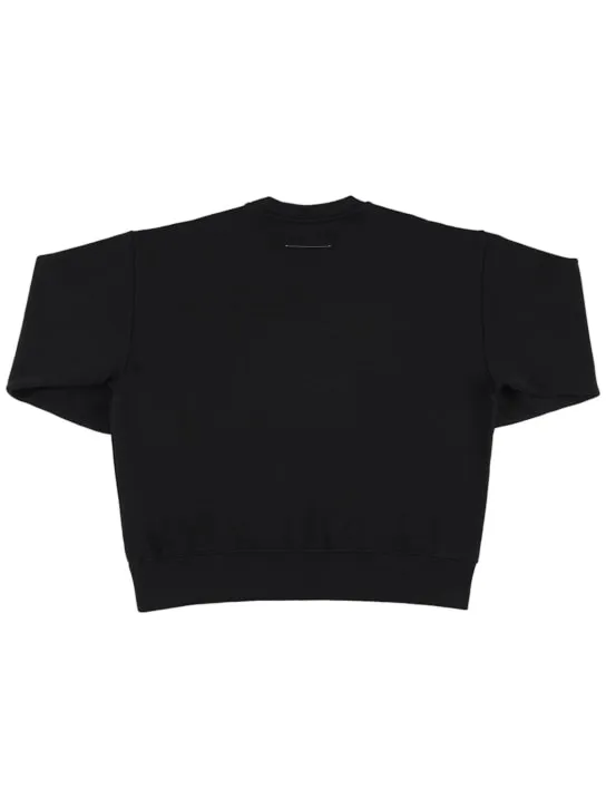 MM6 Maison Margiela   Cotton sweatshirt w/ patch 