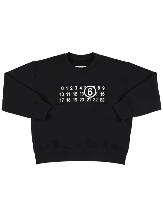 MM6 Maison Margiela   Cotton sweatshirt w/ patch 