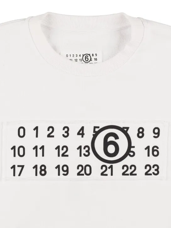 MM6 Maison Margiela   Cotton sweatshirt w/ patch 