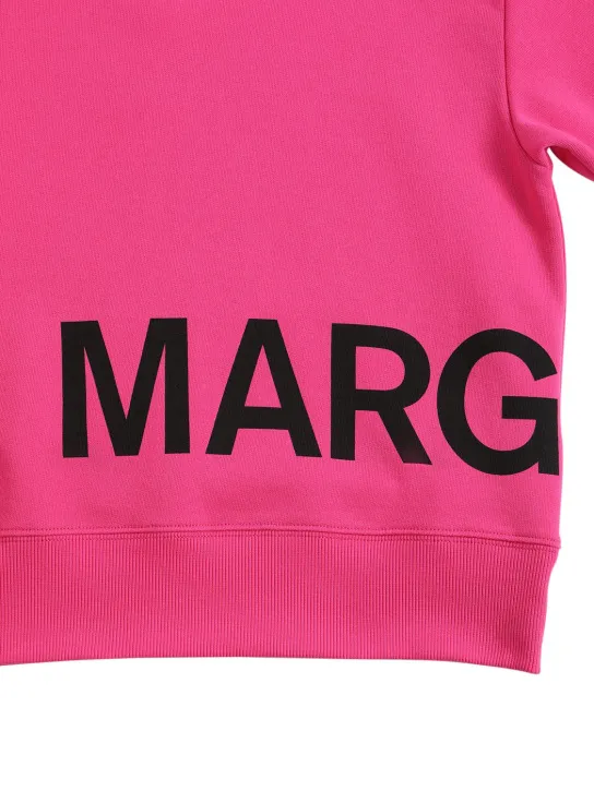 MM6 Maison Margiela   Logo print cotton sweatshirt 