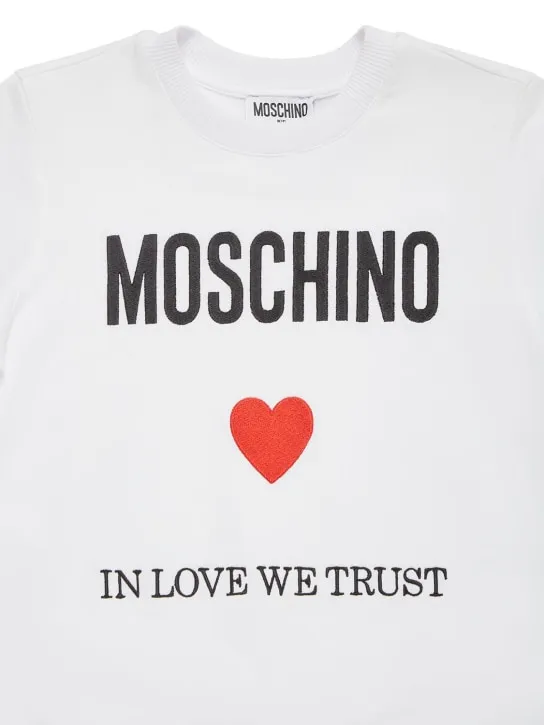Moschino   Cotton crewneck sweatshirt 
