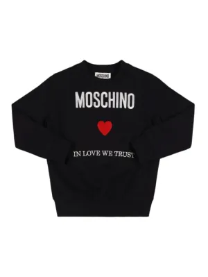 Moschino   Cotton crewneck sweatshirt 