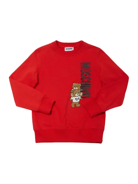 Moschino   Cotton crewneck sweatshirt 