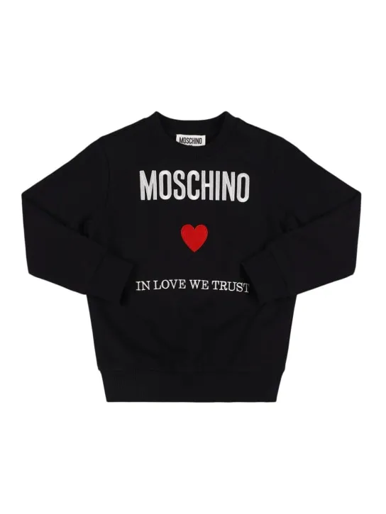 Moschino   Cotton crewneck sweatshirt 
